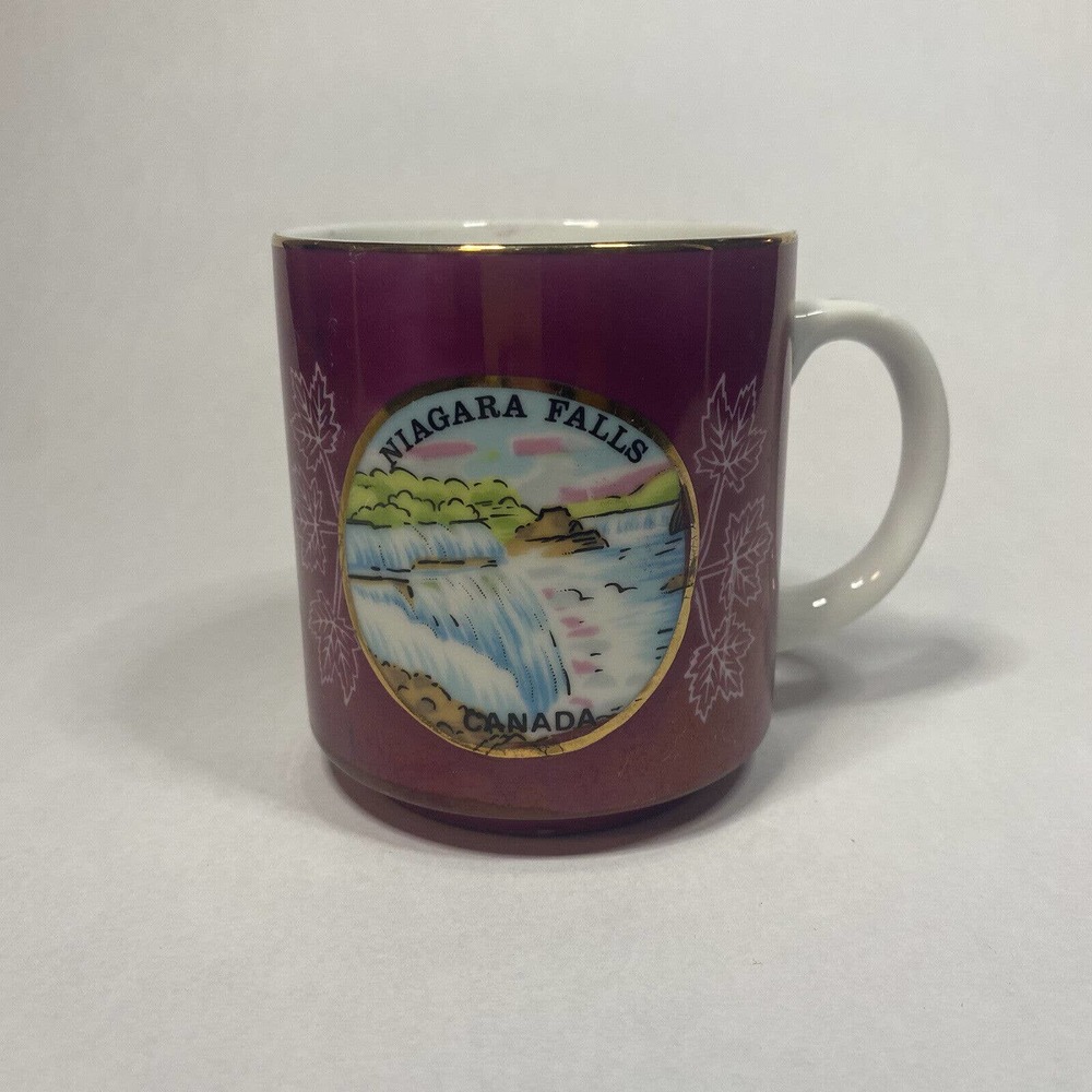VINTAGE 6.5oz SOUVENIR MUG / NIAGARA FALLS CANADA / MADE IN JAPAN